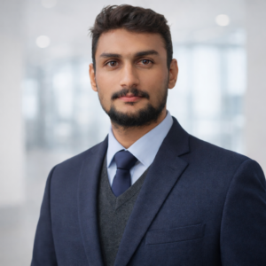 Professional man in suit and tie.