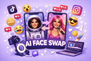 AI face swap for social media content