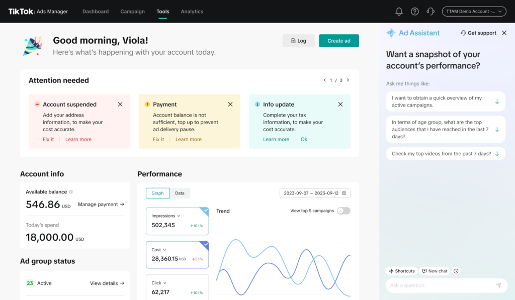 TikTok Ads Dashboard