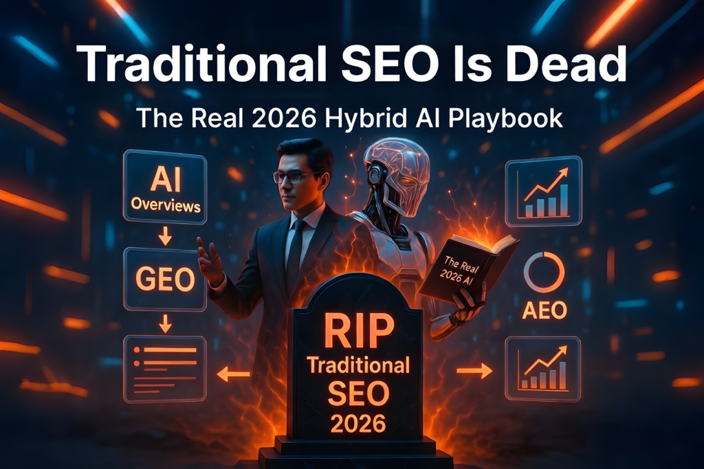 Traditional_SEO_is_Dead_2026_Hybrid_AI_Playbook