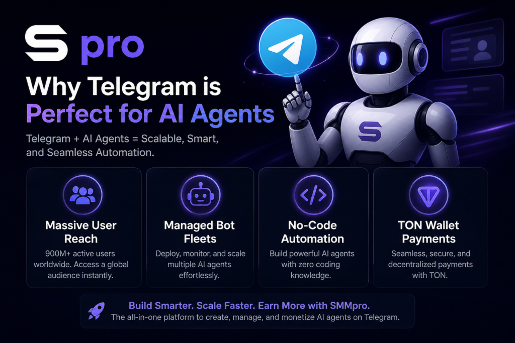 Telegram AI Agents: How to Use Them Effectively in 2026 In today's fast-paced digital world, staying ahead means automating repetitive tasks while delivering personalized experiences at scale. Telegram AI Agents are transforming the way businesses and professionals communicate, automate workflows, and engage audiences directly within one of the world's most popular messaging platforms. Whether you're a social media manager looking to streamline customer support or a business owner wanting 24/7 automation, learning how to use Telegram AI Agents can save hours every week and boost engagement dramatically. In this guide, we'll walk you through everything you need to get started — from simple setups to more advanced agentic workflows. What Are Telegram AI Agents? Traditional Telegram bots follow fixed rules and scripted responses. Telegram AI Agents, on the other hand, are powered by large language models (LLMs) and can reason, remember context, use tools, and take autonomous actions. Thanks to recent platform updates like Managed Bots, users and businesses can now create and deploy intelligent agents with minimal effort. These agents go beyond answering questions — they can manage communities, qualify leads, send personalized messages, integrate with external tools, and even handle on-chain transactions via TON agentic wallets. For social media marketers (SMM), this means turning Telegram into a powerful hub for audience engagement, lead generation, and automated content delivery. Why Telegram Is the Perfect Platform for AI Agents Telegram boasts nearly one billion users and offers a robust Bot API that supports rich interactions, groups, channels, and mini-apps. Key advantages include: Massive reach with low friction for users Managed Bots feature, which allows one bot to create and control others Seamless integration with no-code tools and automation platforms Support for agentic wallets on TON for secure, in-chat payments and actions Privacy-focused design that appeals to professional audiences These features make Telegram AI Agents especially valuable for customer support, community management, and marketing automation. Getting Started: How to Create Your First Telegram AI Agent Here’s a clear, step-by-step process to start using Telegram AI Agents: Create a Basic Telegram Bot Open Telegram and search for @BotFather. Type /newbot, choose a name and username (it must end in “bot”), and copy the API token provided. This token is your gateway to connecting intelligence to the bot. Choose Your Building Approach You have flexible options depending on your technical comfort level: No-code route: Use tools like Lobster Father for ultra-fast setup. Describe your agent in plain language inside Telegram, and it can create a master agent with sub-agents for specialized tasks such as replying to messages or moderating communities. Low-code automation: Platforms like n8n or Make.com are popular choices. Connect your bot token to a Telegram trigger node, add an AI model (such as GPT-4o, Claude, or Grok), and build workflows with memory and tool-calling capabilities. Add Intelligence and Memory Connect an LLM provider and configure conversation memory so your agent remembers previous interactions. This creates more natural, context-aware responses — essential for professional customer support or community engagement. Integrate Tools and Actions Enable your agent to perform real tasks, such as: Pulling data from Google Sheets Sending emails or calendar invites Qualifying leads and saving them to a CRM Posting updates to channels Advanced setups can even include web search, sentiment analysis, or multi-agent collaboration. Test, Deploy, and Monitor Start in a private chat or small group. Monitor responses for accuracy, then gradually scale to larger audiences. Always include a clear human escalation path for complex queries. Practical Ways to Use Telegram AI Agents for Social Media Marketing Here are actionable examples tailored for SMM professionals: Customer Support Agent: Automatically answers frequently asked questions about your services, products, or campaigns while collecting contact details for follow-up. Community Manager: Moderates group discussions, welcomes new members, answers queries, and highlights important announcements. Lead Qualification Bot: Engages prospects in DMs, asks qualifying questions, and routes hot leads to your sales team. Content Distribution Agent: Shares personalized updates, newsletters, or campaign recaps based on user interests. Automated Alerts: For trading, news, or industry updates — especially powerful when combined with TON agentic wallets for in-chat actions. Many professionals start simple and gradually add capabilities like multi-step reasoning and external integrations as they see results. Best Practices for Successful Telegram AI Agents To get the most value while maintaining professionalism: Define a clear role and tone: Give your agent specific instructions so it sounds on-brand and helpful rather than robotic. Prioritize privacy and compliance: Be transparent about data handling and avoid collecting sensitive information without consent. Optimize for cost and performance: Use efficient models for high-volume chats and monitor token usage to control expenses. Include human oversight: Set up smart handoff rules based on sentiment or query complexity. Test thoroughly: Simulate real user conversations and refine prompts regularly. Security tip: When using third-party tools, review their data practices carefully, especially for business-critical agents. Common Challenges and How to Overcome Them New users often face issues with context loss, hallucinations, or high API costs. Solutions include adding robust memory systems, providing clear boundaries in prompts, and starting with lighter models before scaling to more powerful ones. With Managed Bots and no-code platforms, many of these hurdles are lower than ever before, allowing even non-technical marketers to deploy effective agents quickly. Conclusion: Start Using Telegram AI Agents Today Telegram AI Agents represent a significant opportunity for businesses and marketers who want to automate intelligently without losing the personal touch. By learning how to use Telegram AI Agents, you can deliver faster responses, scale your operations, and create more engaging experiences for your audience — all inside a platform people already love and use daily. Whether you begin with a simple no-code agent using Lobster Father or build sophisticated workflows in n8n, the key is to start small, measure results, and iterate. The tools and platform features available in 2026 have made powerful AI automation more accessible than ever. Ready to transform your Telegram presence? Create your first bot today and explore how an intelligent agent can support your social media and business goals. The future of conversational marketing is already here — and it lives inside Telegram.