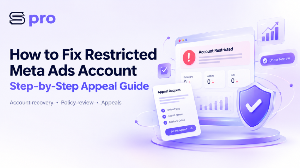 How to fix a restricted Meta Ads account with a step-by-step appeal guide and account recovery dashboard