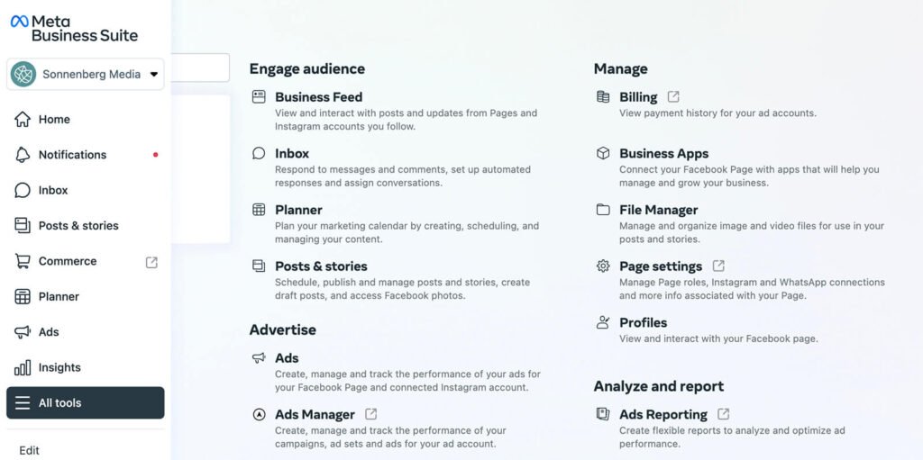 how to meta business suite step 2